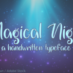 Magical Night Font Poster 1