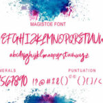 Magistoe Script Font Poster 8