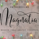 Magnalia Font Poster 1