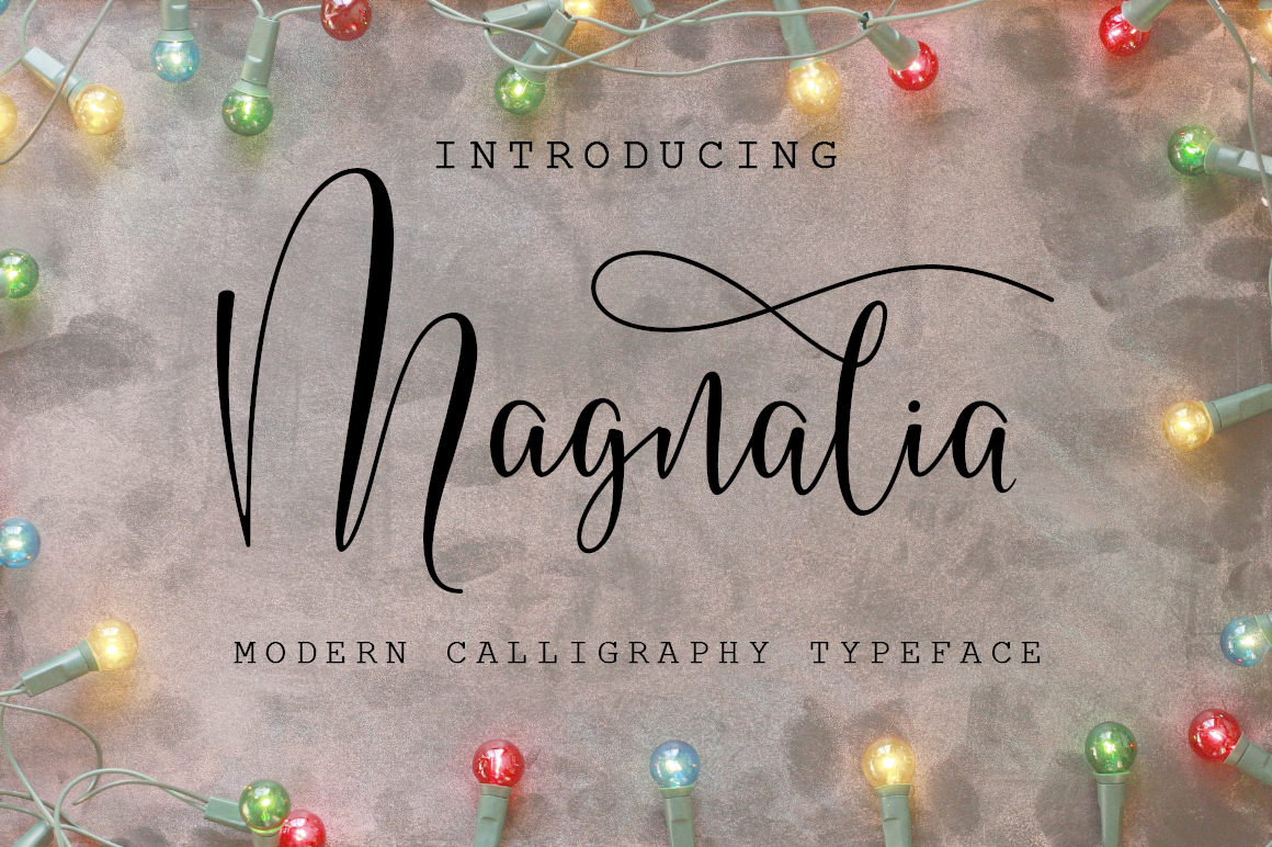 Magnalia Font Poster 1