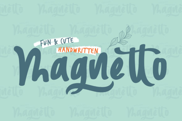 Magnetto Font Poster 1