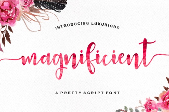 Magnificient Font Poster 1