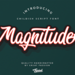 Magnitude Script Font Poster 1