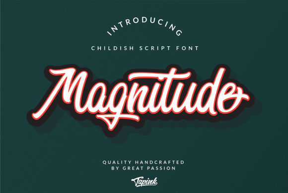 Magnitude Script Font Poster 1