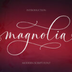 Magnolia Font Poster 1