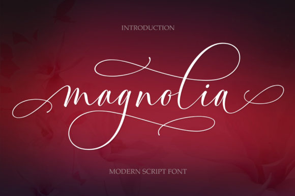 Magnolia Font Poster 1