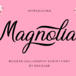 Magnolia Font Poster 1