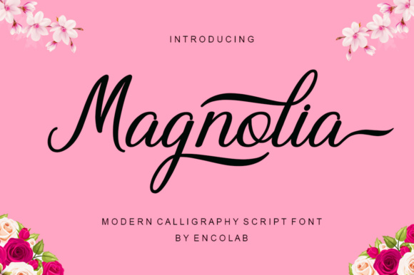 Magnolia Font Poster 1