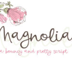 Magnolia Font Poster 1