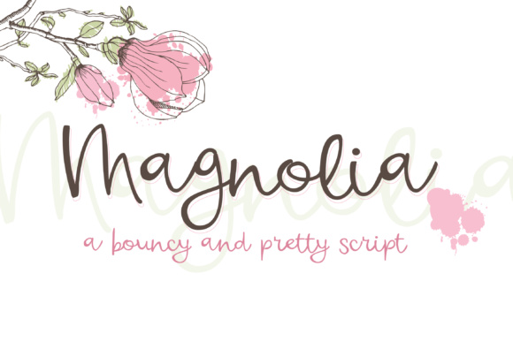 Magnolia Font Poster 1