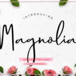 Magnolia Hand Font Poster 1