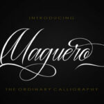 Maguero Script Font Poster 1