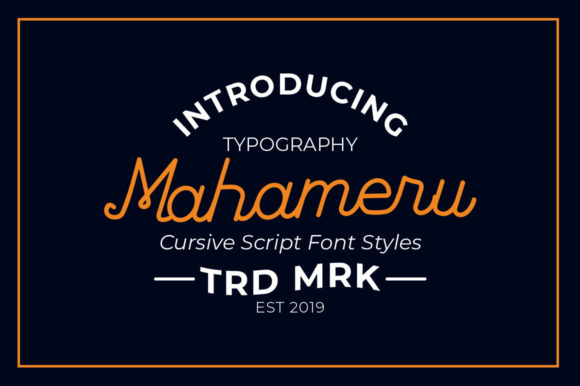 Mahameru Font