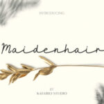 Maidenhair Font Poster 1
