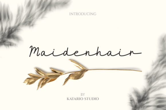 Maidenhair Font Poster 1