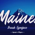 Maines Font Poster 1