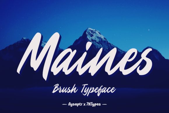 Maines Font Poster 1