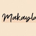 Makayla Font Poster 1