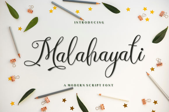 Malahayati Script Font Poster 1