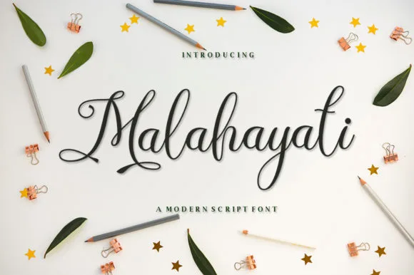 Malahayati Script Font Malahayati Script Font Poster 1