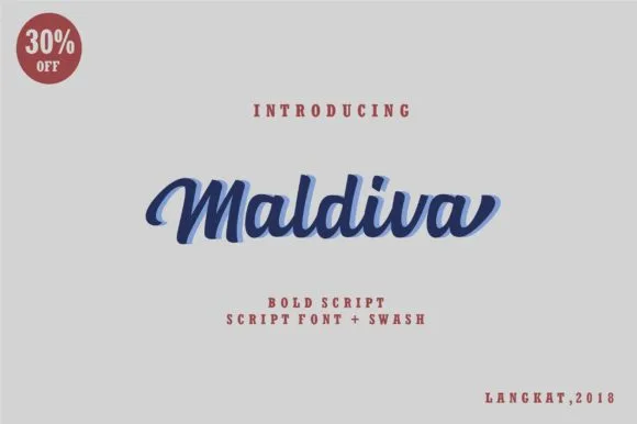 Maldiva Font Maldiva Font Poster 1