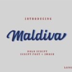 Maldiva Script Font Poster 1