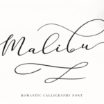 Malibu Font Poster 1