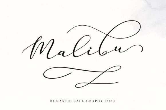 Malibu Font Poster 1