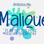 Malique Font Poster 1