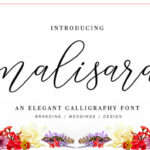 Malisara Script Font Poster 1