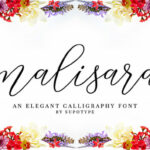 Malisara Script Font Poster 8