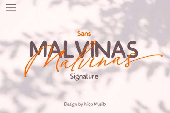 Malvinas Duo Font Malvinas Duo Font Poster 1