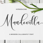 Mandevilla Script Font Poster 1