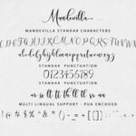 Mandevilla Script Font Poster 7