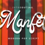 Manfet Font Poster 1