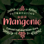 Mangonie Font Poster 1