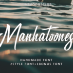 Manhatoone Script Font Poster 1