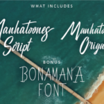 Manhatoone Script Font Poster 2