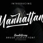 Manhattan Font Poster 1