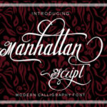 Manhattan Script Font Poster 8