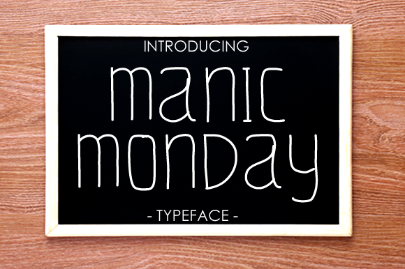 Manic Monday Font Poster 1