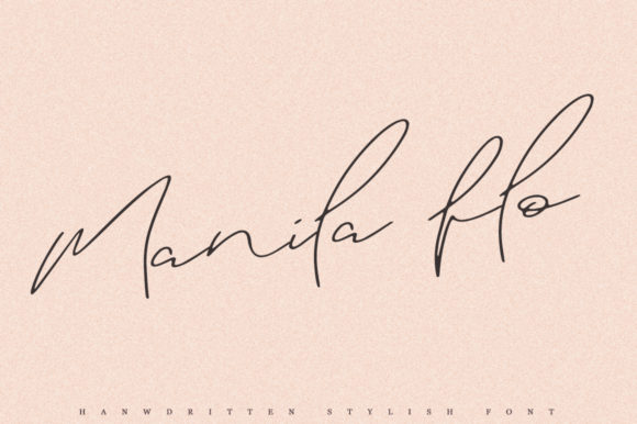 Manila Flo Font