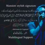 Mansions Font Poster 9