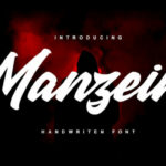 Manzein Font Poster 1