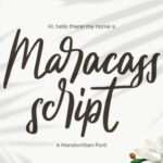 Maracass Script Font Poster 1