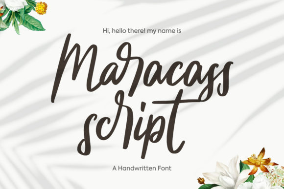 Maracass Script Font Poster 1