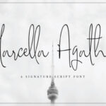 Marcella Agatha Font Poster 1