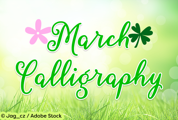 March Calligraphy Font Poster 1