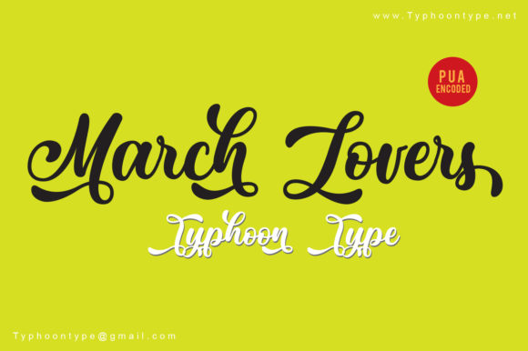 March Lovers Font Poster 1