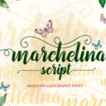Marchelina Script Font Poster 1